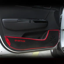 Резиновый уплотнитель двери автомобиля против-kick Pad Защитная крышка коврики детские kick коврик Стикеры для KIA Sportage 4 QL аксессуары