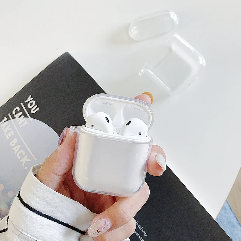 Прозрачный ТПУ Bluetooth беспроводной чехол для наушников s для Airpods чехол противоударный защитный Fundas для Apple Airpods зарядная коробка