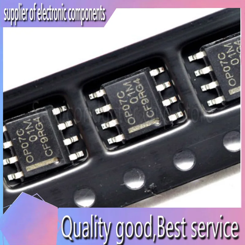 10PCS Brand New Original OP07 OP07C OP07CDR SOP8 Operational Amplifier Low Noise Bipolar Op Amps | Электроника