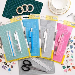 MINKYS – tampon de découpe A5 de 22CM, ensemble de couteaux à découper pour autocollants et bandes Washi, tampons de coupe, outils de Journal, fournitures de papeterie 