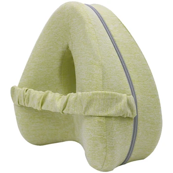 

Knee Pillow for Side Sleepers with Elastic Strap Memory Foam Leg Pillow Heart Shaped Memory Foam Leg Pillow (Yellow)