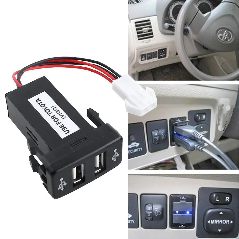 Двойной usb зарядка Авто двойной разъем автомобиля двойной зарядное устройство для телефона