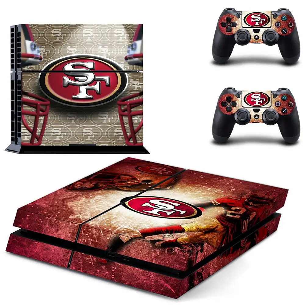 PS4 наклейки виниловые кожа PS 4 49ers футбольная команда наклейка Play station 4 Pegatinas для консоли playstation 4 и 2 контроллера