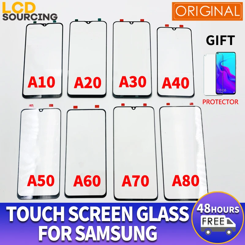 Оригинальный Для Samsung Galaxy A10 A20 A30 A40 A50 A70 A80 сенсорный экран стекло ЖК дисплей Внешний стеклянный объектив Запасные части для телефона Замена|Сенсорные панели (тачскрин)|   | АлиЭкспресс