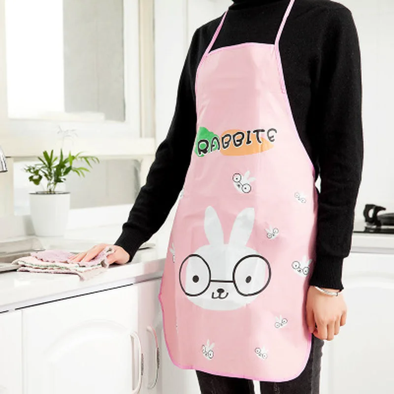 Kitchen Aprons Cartoon Printing Kids Aprons BBQ Bib Apron For Women Cooking Baking Restaurant Apron Home Cleaning Tools