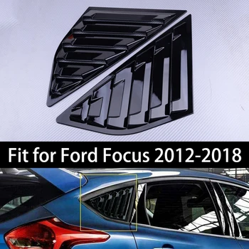 

DWCX 2Pcs Quarter Window Louvers Side Vent Panel Cover Trim Sticker Fit for Ford Focus MK3 Hatchback 2012-2015 2016 2017 2018