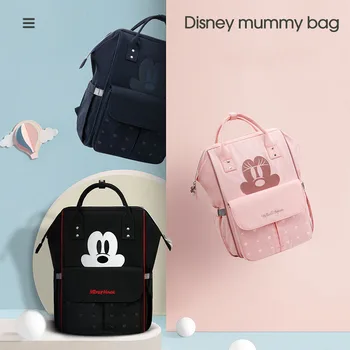 

Disney Mummy bag fashion diaper bag female mother baby backpack shoulder portable large-capacity mother bags Mickey pattern bags