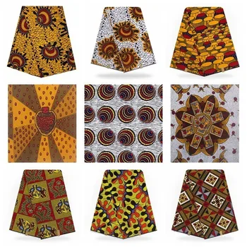 

Veritable Wax Veritable Guaranteed Real Pagne Wax High Quality Pagne Tissus Wax Veritable 6yards African Ankara Sewing Fabric