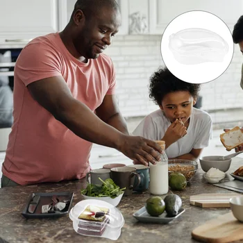 

50 Pcs Transparent Cake Boxes Mango Shaped Cupcake Case Fruit Storage Container