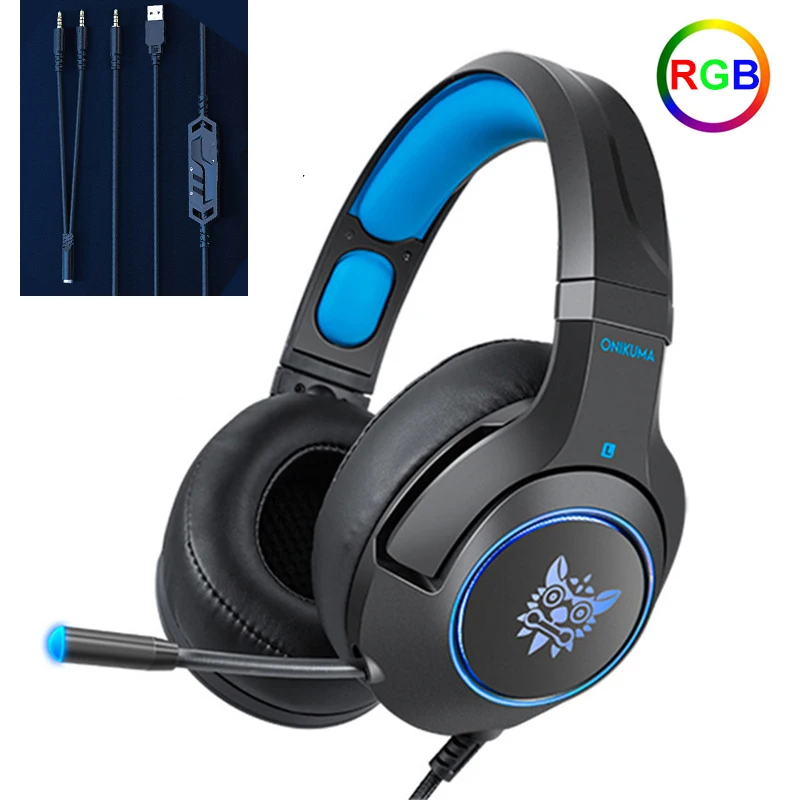 New product launch K9 PS4 game Headset casque PC Stereo Gaming Headphones with Mic Breathing Lights for Xbox One Laptop Computer