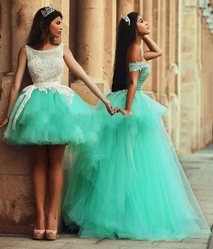Vestido de noiva robe de soiree, бальные платья мятно-зеленого цвета с кружевной аппликацией и открытой спиной, Короткие вечерние платья для выпускного вечера, платья подружки невесты