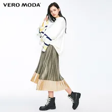 Vero Moda Новые поступления металлическая ткань контрастная плиссированная юбка | 318416507
