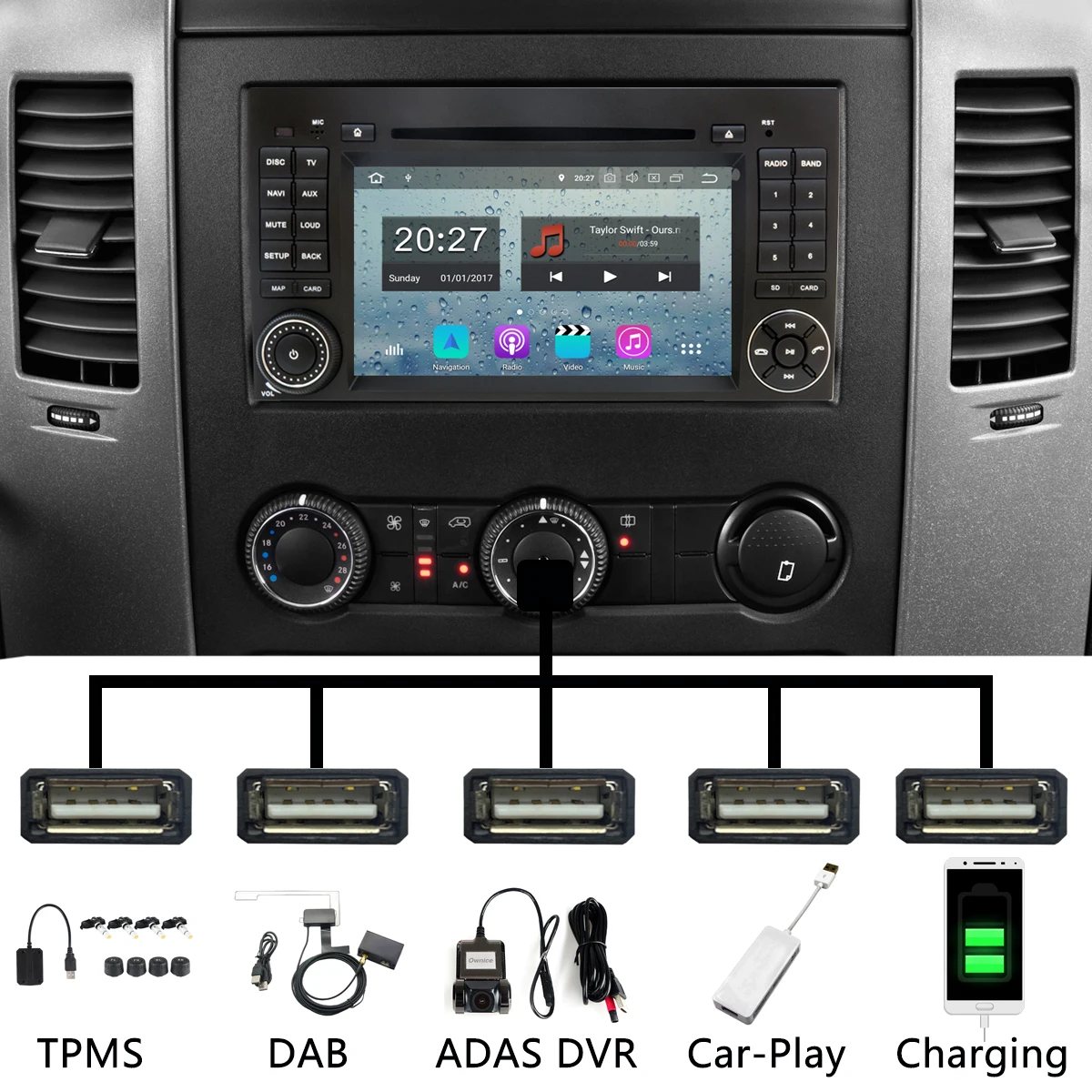 PX6 Восьмиядерный Android 9,0 4+ 64G usb× 5 Автомобильный мультимедийный плеер для Mercedes Benz A-Class W169 B-Class W245 DSP CarPlay Android Auto