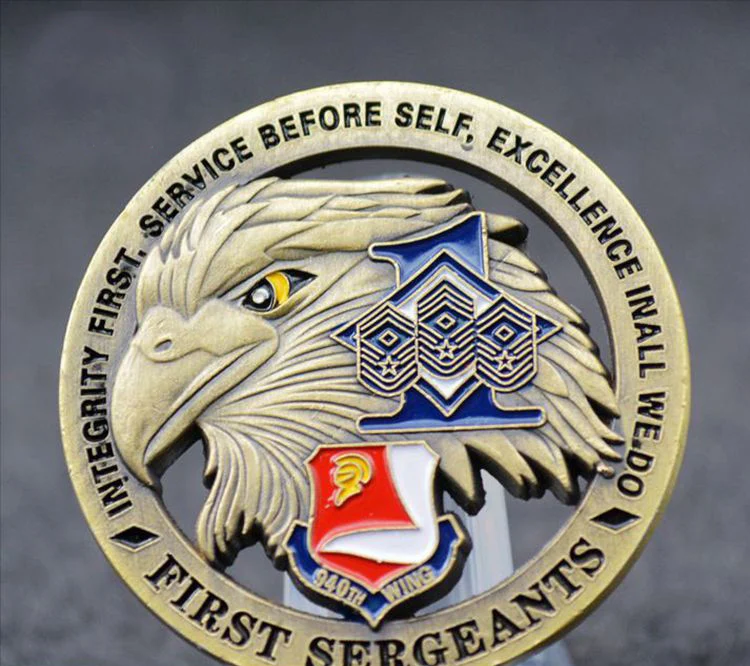 The first sergeant Eagle медное покрытие памятный вызов коллекция монет