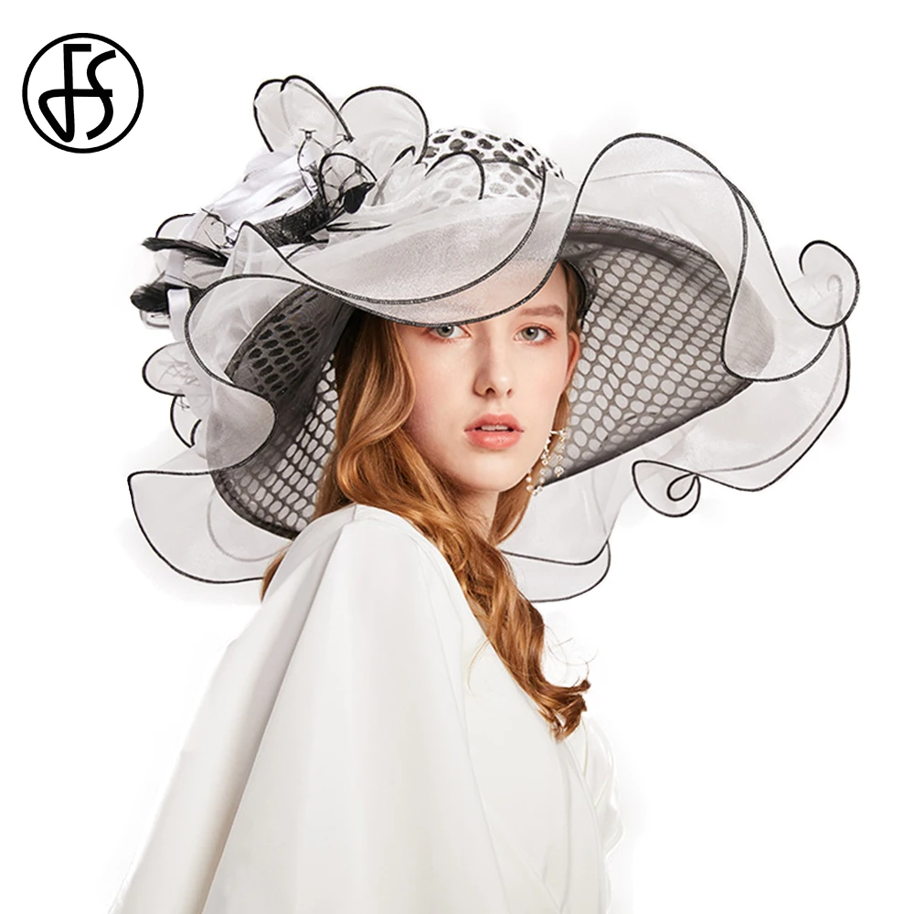 FS летние сетчатые шляпы из органзы для женщин пляжные вуалетки головные уборы