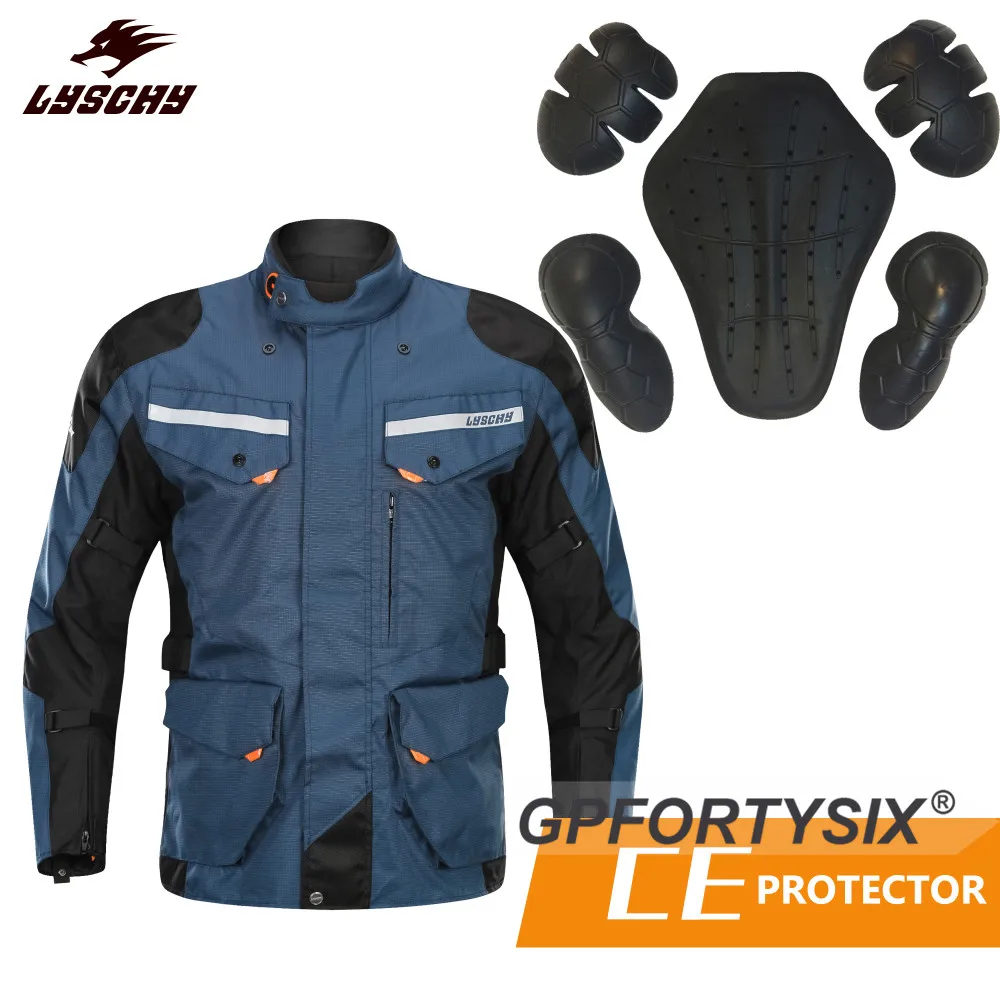 Водонепроницаемая мотоциклетная куртка и брюки 3 в 1 съемная защита для тела из