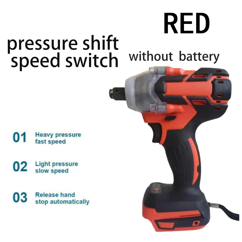 

Cordless Electric Impact Wrench LED Working Light Display Repairing Woodworking Maintenance Power Repair Tools