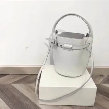 

Spring 2020 New Leather Small Bucket Women Bag Luxury Handbags Women Bags Designer Crossbody Bags