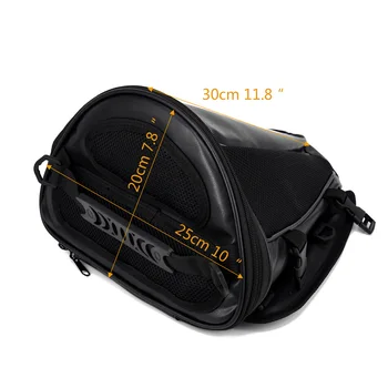 

Black Motorcycle Bike Sport Waterproof Back Seat Carry Bag Luggage Bag Saddlebag
