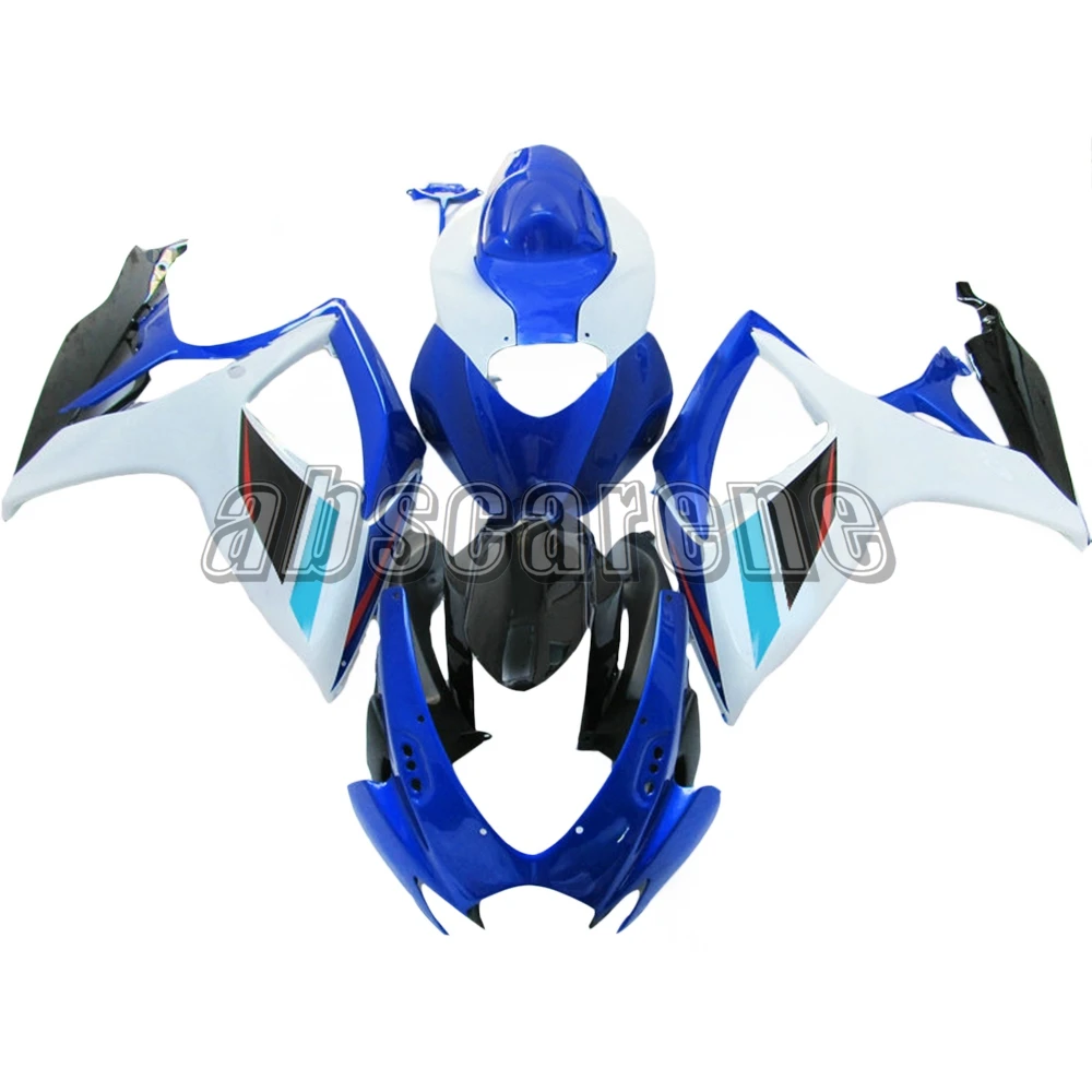 Blue White Black Full Fairing Kit For Suzuki GSXR600 GSXR750 K6 2006 2007 G-SXR600 06 ABS Plastic Injection Motorcycle Bodywork |