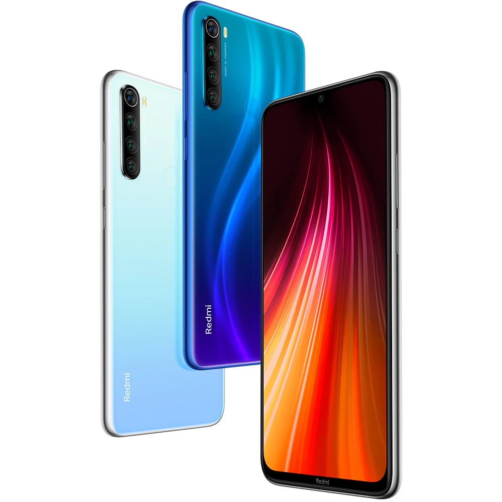 Xiaomi Redmi Note 8 с глобальной версией, 4 ГБ, 64 ГБ, Смартфон Snapdragon 665, 48 МП, четырехъядерный фотоаппарат, 4000 мА/ч, 18 Вт, QC 3,0, 6,3 дюйма, FHD+ мобильный телефон