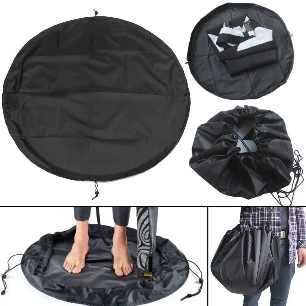 2 in 1 Wetsuit Bag Changing Mat Waterproof Swimming Wet Suits Organizer Sotrage Carrier for Men Women Portable with Drawstring
