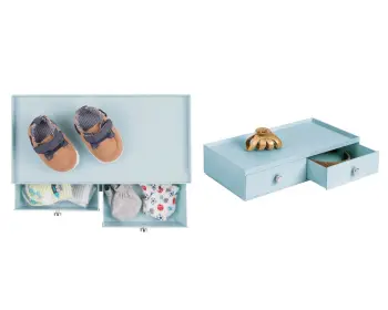 

Bosphorus Cosmetic Organizer 2 Drawers Water Blue