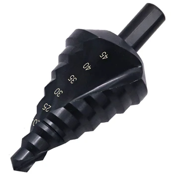 

Nitrogen Towers Drill Bits 10-45mm Hole Cutter Spiral Grooved Step Round Handle ALI88