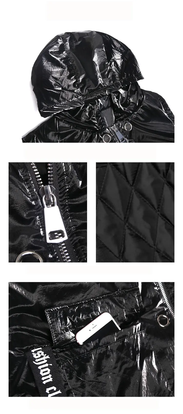 XITAO Tide размера плюс ленточный жилет с буквенным принтом женская одежда модная Корейская куртка с капюшоном и воротником GCC2618