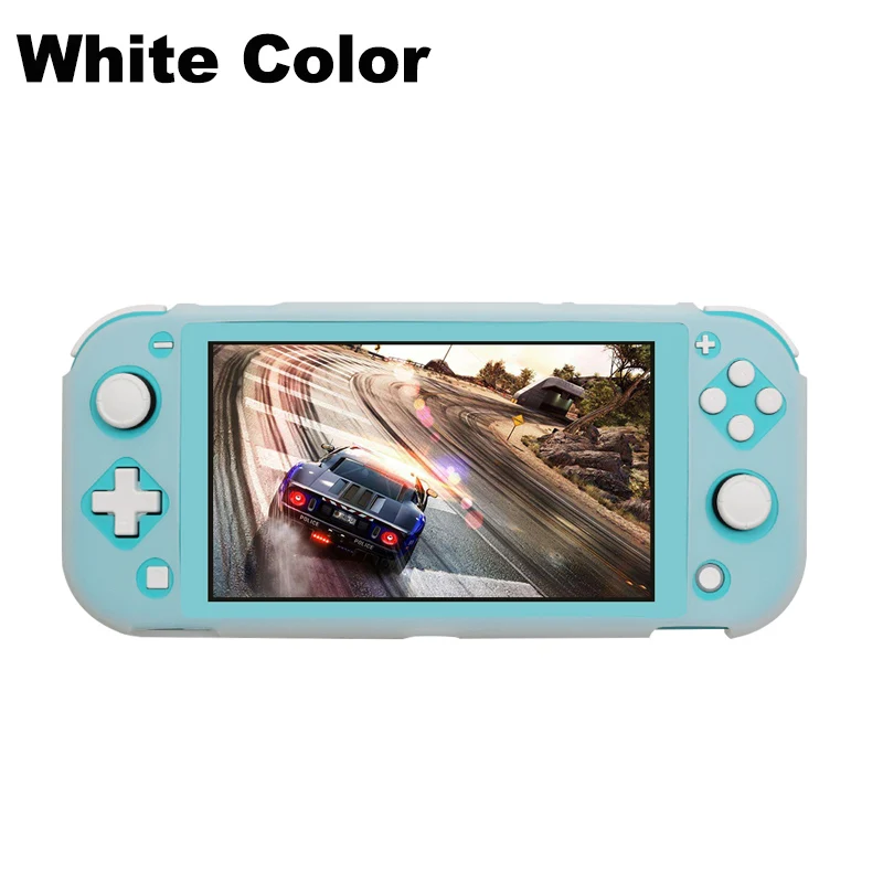 Мягкий силиконовый чехол, защитный чехол для kingd Switch Lite, мягкий чехол, кристальная оболочка для NS lite, аксессуары для консоли - Цвет: White