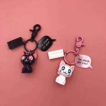 

Sailor Moon Cat Anime Action Figure Key Chain Figures Keyrings Keychain Keyholder Unisex Birthday Gifts NEW