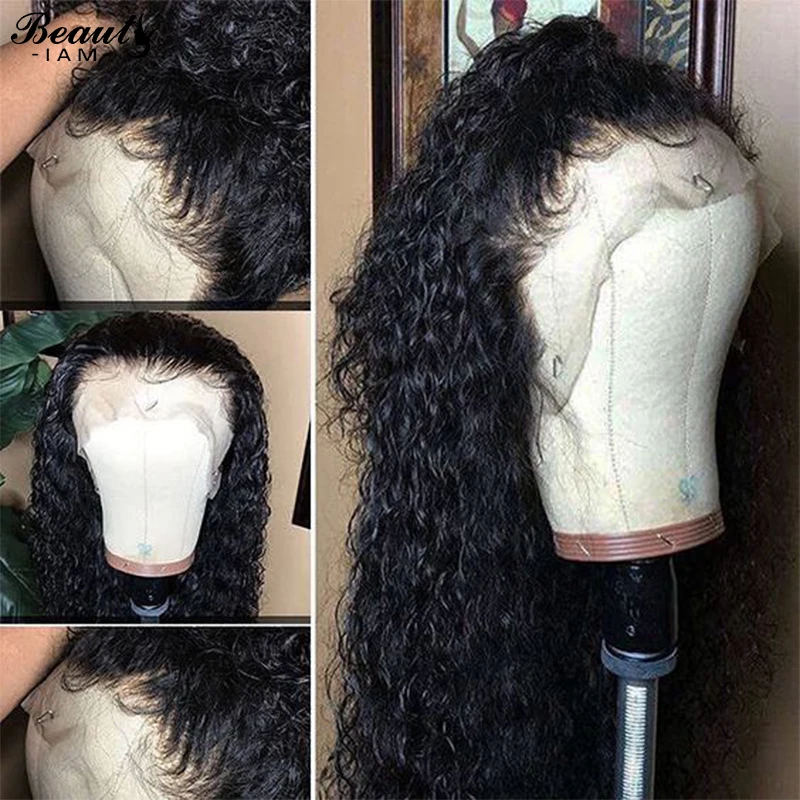 Кудрявые волосы предварительно выщипанные Glueless полный парик шнурка человеческих волос с детскими волосами кудрявые человеческие волосы парик перуанские волосы парики для женщин