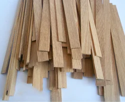 Bandes plates en bois de teck, 450x5mm d'épaisseur: 2mm, matériaux de construction de maquettes de navires de maison pour bébé, 20 pièces 