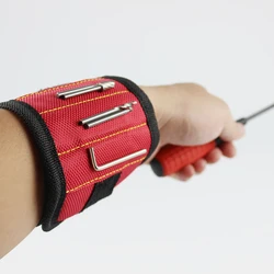 Bolsa de herramientas portátil para pulsera magnética, Kit de reparación de tornillos, tuercas, pernos y brocas, organizador de almacenamiento, nueva