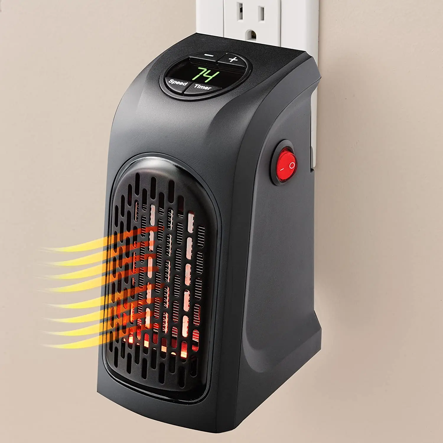 Portable Space Heater Ceramic Electric Personal Fan Fast Heating Overheat u0026  Tip-over Protection Air Circulating Heater Fan - AliExpress
