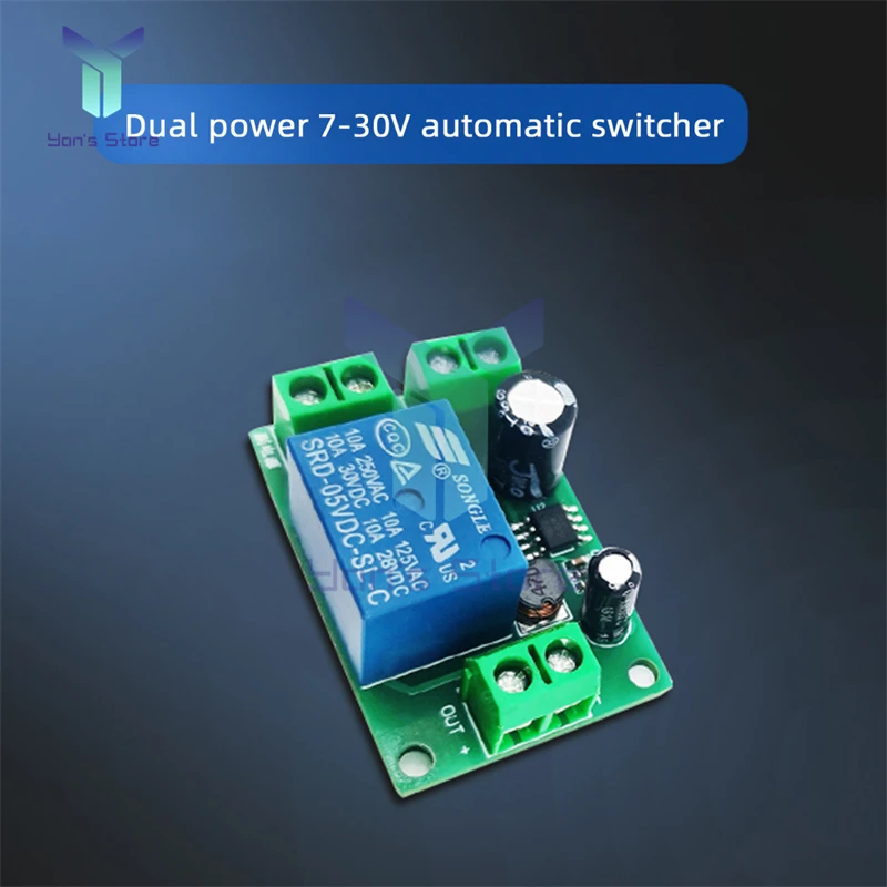 

Dual Power Supply 7-30V Automatic Switcher Automatic Conversion Module Expansion Board DIY Kit