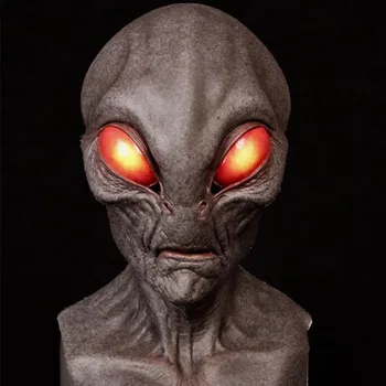 

Halloween Alien Mask Horror Headgear Ufo Props Masquerade Costume Props Party Cosplay Alien Mask 2021 Christmas Kerst Masque