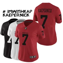 Женский спортивный костюм из Джерси imwithkap Kaepernick для американского футбола, женские спортивные костюмы, размер S-3XL, цвет белый, черный, красный