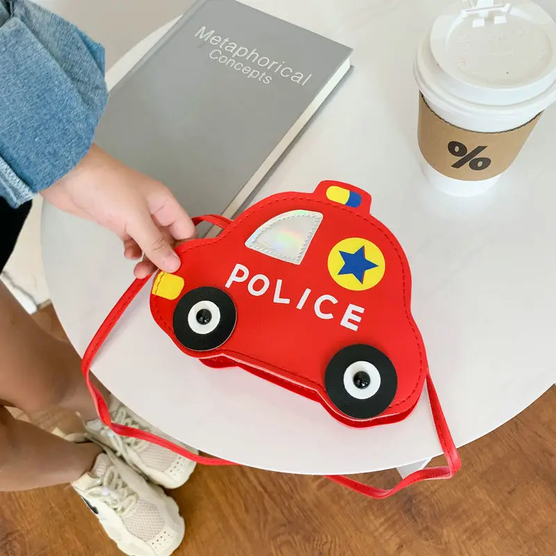 Cute Children's Crossbody Bags Cartoon Car Coin Purse for Kids Baby Mini Shoulder Messenger Bag Boys Girls Accessories Handbags coin purse coin wallet shoulder bags boys wallet