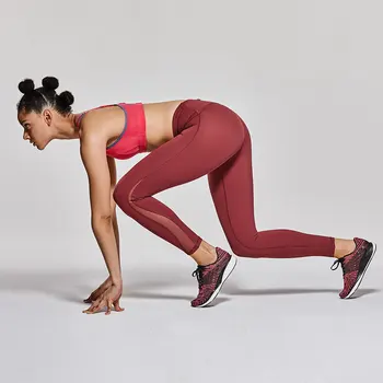 Women's Naked Feeling High-Rise 7/8 Mesh Tight Workout Leggings with Zip Pocket-25 3