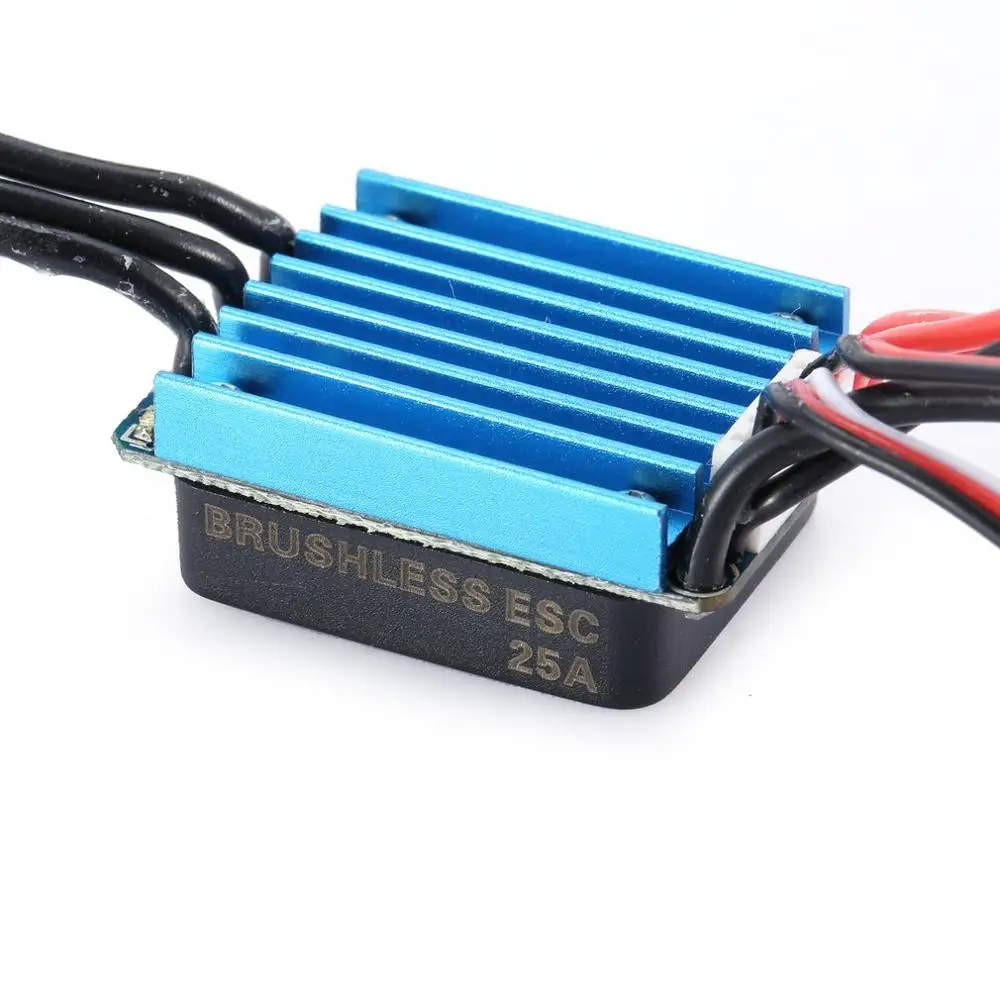2430 5800KV 7200KV 8200KV 4P бесщеточный двигатель и 25A бесщеточный ESC электрический регулятор скорости для 1/16 1/18 RC автомобиль грузовик