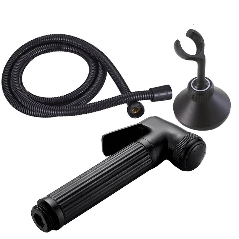 

Oil Rubbed Bronze Handheld Bidet Spray Shower Set Copper Bidet Sprayer Lanos Toilet Bidet Faucet Lavatory KD1496