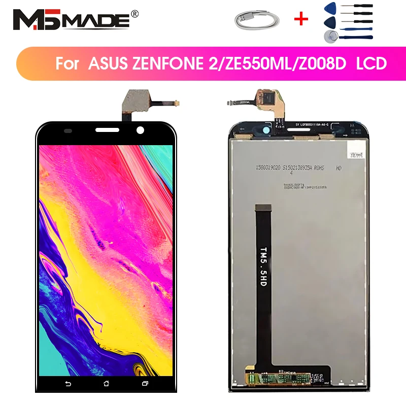 

5.5" Original For ASUS Zenfone 2 ZE550ML Z008D LCD Touch Screen With Frame Digitizer For ASUS ZE550ML LCD Display Z008D