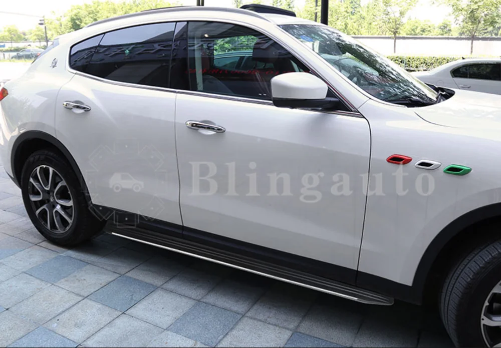 Боковая ступенька подходит для Maserati Levante- Беговая доска боковая планка боковые лестницы алюминиевый сплав педаль автомобиля