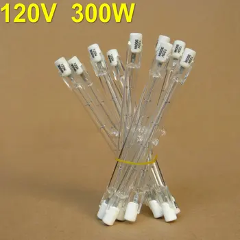 

10Pcs HALOGEN LIGHT BULB 120V 300W 300 WATT J TYPE T3 R7S 118mm