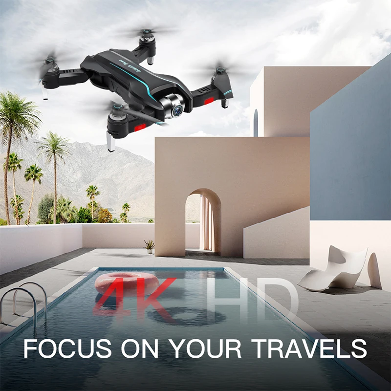 

S17 four-axis aircraft 4k high-definition aerial photography optical flow following dual camera switching can be adjusted camera