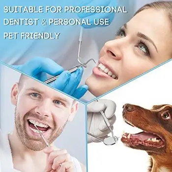 

4/5pcs Hand Dentist Tool Kit For Dentist Stainless Plaque Tooth Tartar Calculus Set Dental Remover Scraper Mirror Scaler St P5R1