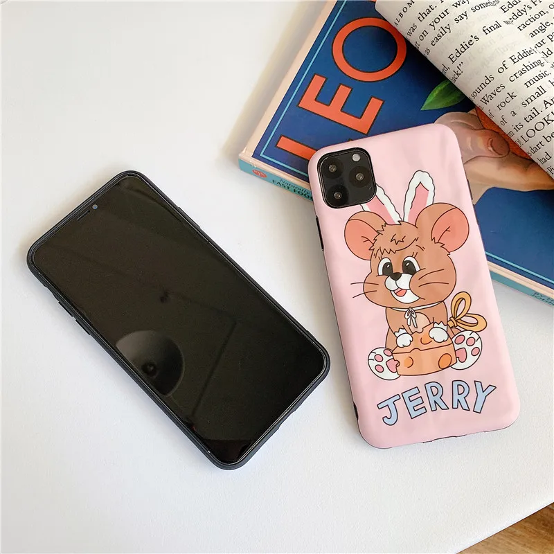 Милый чехол для телефона с рисунком кота и мыши оригами для iPhone 11 Pro MAX XS X XR, мягкий силиконовый чехол для iPhone 8 7 6S 6 Plus