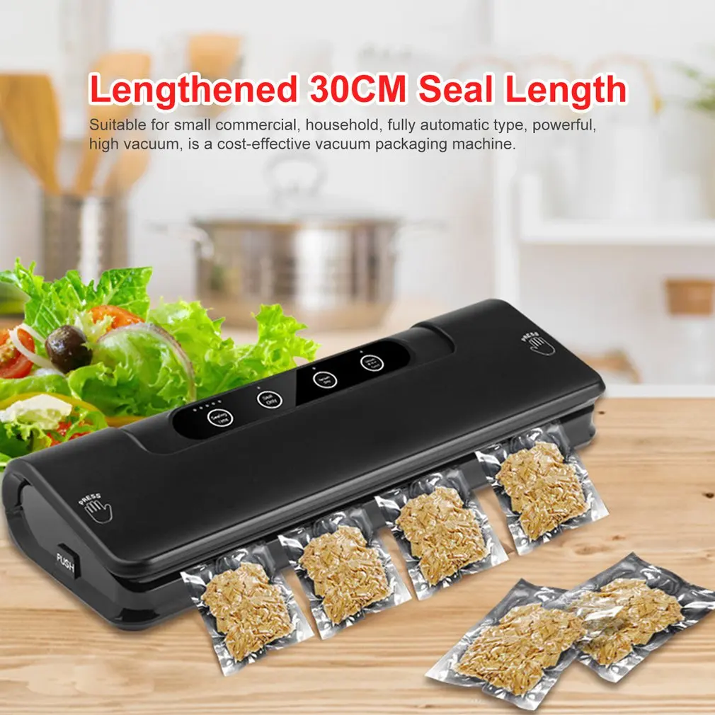 

LP-1805 220V/110V Vacuum Sealing Machine Home Best Vacuum Sealer Fresh Packaging Machine Food Saver Vacuum Packer+15Pcs Bags