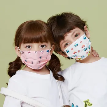 

10PC Cartoon Kids Disposable Mask 3 Layer Filter Dust Children's Protective Face Mask Earloop Fast Delievry shipping 24 Hours